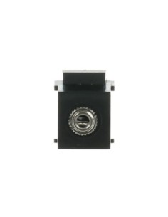 0229/43-500 | keystone audio 3.5mm czarny | Rutenbeck