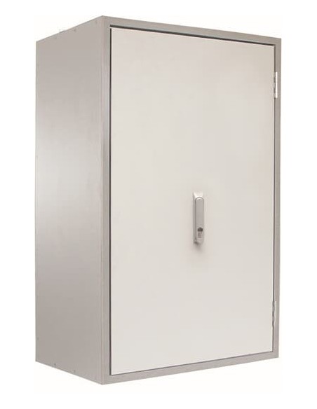 1/0AF302 obudowa ogniotrwała szara n/t, 36M, IP44, 30min, II klasa, 748x398x349mm | pusta | drzwi pełne | brak N+PE