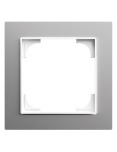 1721-4073 | ramka 1-krotna | art linear srebrne aluminium