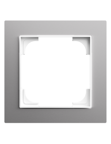 1721-4073 | ramka 1-krotna | art linear srebrne aluminium