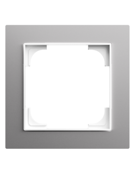 1721-4073 | ramka 1-krotna | art linear srebrne aluminium