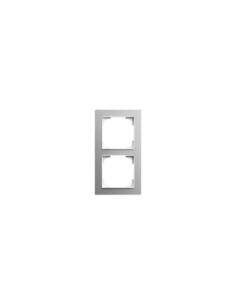 1722-4073 | ramka 2-krotna | art linear srebrne aluminium