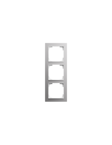 1723-4073 | ramka 3-krotna | art linear srebrne aluminium
