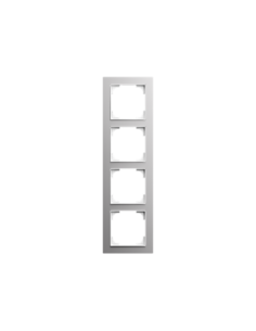 1724-4073 | ramka 4-krotna | art linear srebrne aluminium