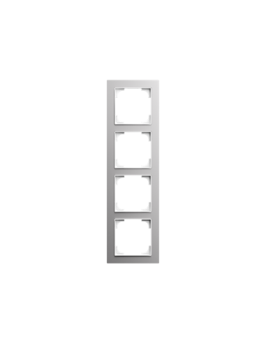1724-4073 | ramka 4-krotna | art linear srebrne aluminium