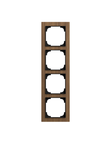1724-4086 | ramka 4-krotna | art linear orzech