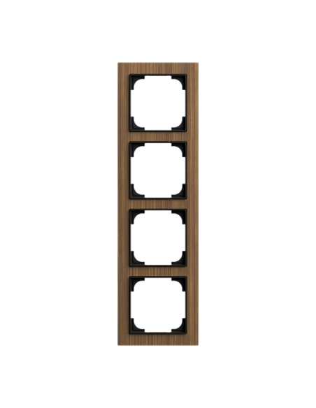 1724-4086 | ramka 4-krotna | art linear orzech