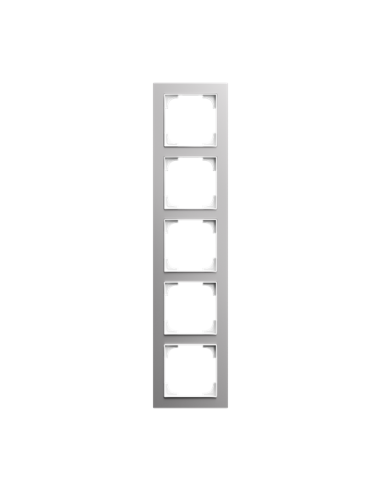 1725-4073 | ramka 5-krotna | art linear srebrne aluminium