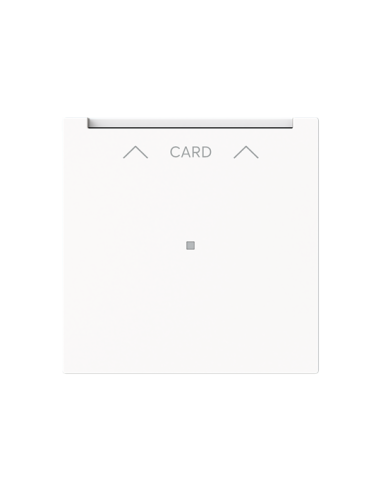 1792 U-44M | cardholder 16A NO z diodą | art linear 44M biały studyjny matowy