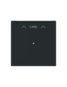 1792 U-45M | cardholder 16A NO z diodą | art linear 45M czarny matowy