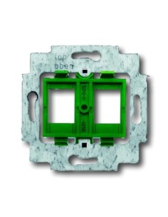 1810-500PIERŚCIEŃ NOŚNY Z COKOŁEM DO 2 ZŁĄCZY MODULAR JACK. ZIELONY