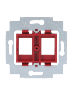 1812-500PIERŚCIEŃ NOŚNY Z COKOŁEM DO 2 ZŁĄCZY MODULAR JACK. CZERWONY