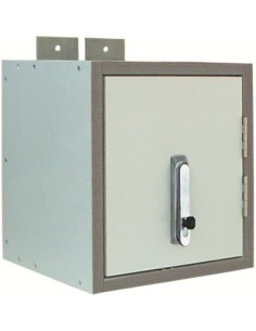 2/0UF2020 obudowa ogniotrwała szara p/t, 96M, IP41, 30min, II klasa, 682x582x205mm | pusta | drzwi pełne | brak N+PE