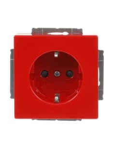 20 EUCKS-12-82-101 | gniazdo SCHUKO safety | future linear czerwony RAL 3020