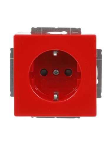 20 EUCKS-12-82-101 | gniazdo SCHUKO safety | future linear czerwony RAL 3020