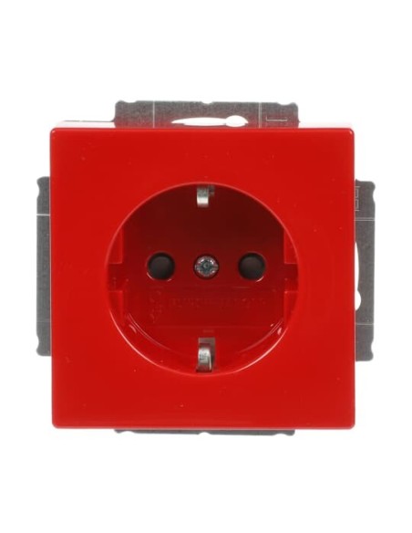 20 EUCKS-12-82-101 | gniazdo SCHUKO safety | future linear czerwony RAL 3020