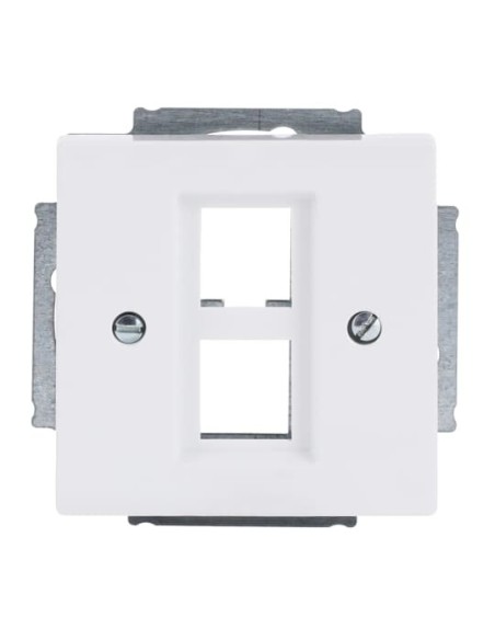 2561-02-84 | modułowy nośnik 2xRJ45 | future linear 84 biały studyjny
