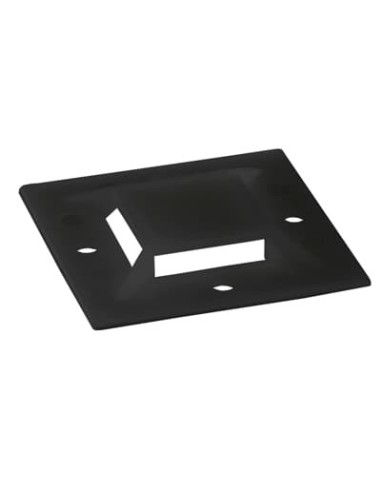 4-przelot.przylepny  TC150x150AX-L 38,12x7,4 Opaski do:7,9mm [K].Czarny UV