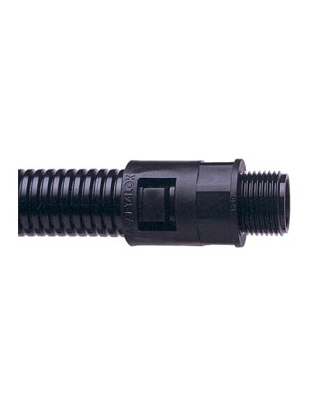 AL10/M12/A/GR ADAPTAFLEX STR PA66 FITTING M12 10MM-GR