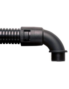 AL42/125/C90/BL ADAPTAFLEX 90D PA66 FITTING 1-1/4NPT 42MM-BL