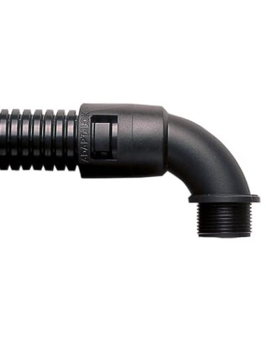 AL42/125/C90/BL ADAPTAFLEX 90D PA66 FITTING 1-1/4NPT 42MM-BL