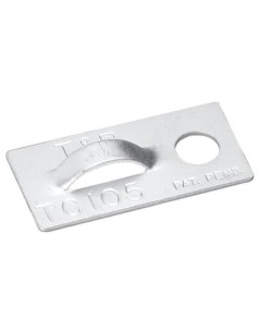 Aluminiowy  TC5105 25,4x13,2x3,8 Opaski do:4,8mm Metaliczny