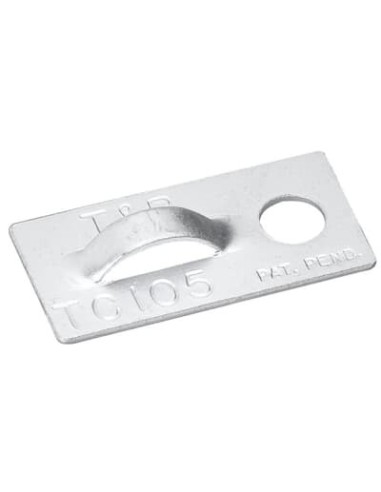 Aluminiowy  TC5105 25,4x13,2x3,8 Opaski do:4,8mm Metaliczny