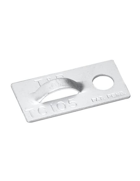 Aluminiowy  TC5105 25,4x13,2x3,8 Opaski do:4,8mm Metaliczny