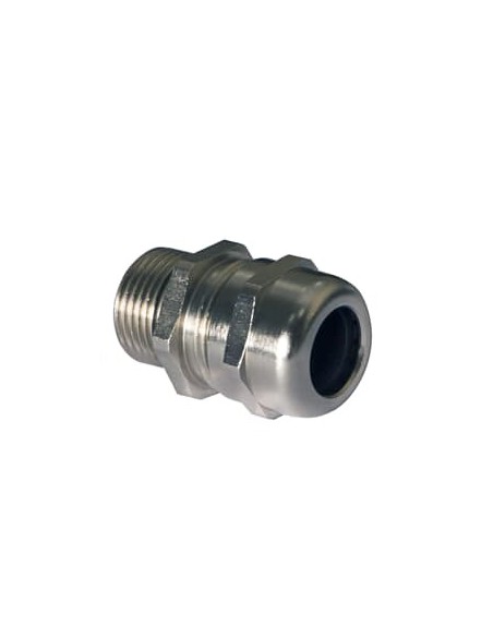 BCG-M202 Dławik kablowy, rozmiar gwintu M20, zakres średnic kabla od 6 do 12 mm, długość gwintu 8 mm, mosiądz niklowany