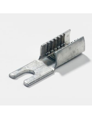 Końc.widełki Złącz.przebij.izol 22F086 DRUT:1,27-4,06 ZŁ:23,1/7,6 M4 Metal