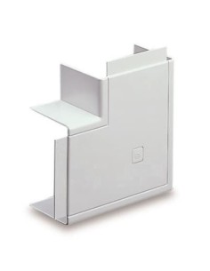 Narożnik.90°.PVC P.(4/5) M431750000 Płaski Do.kan.bez.przedz [80 x 100] IP40 K.Biały.RAL.9016
