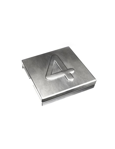 Oznacznik 4  YID-CHAR-4 7TCG009470R0068 SS316 [9,2 x 8] Metaliczny