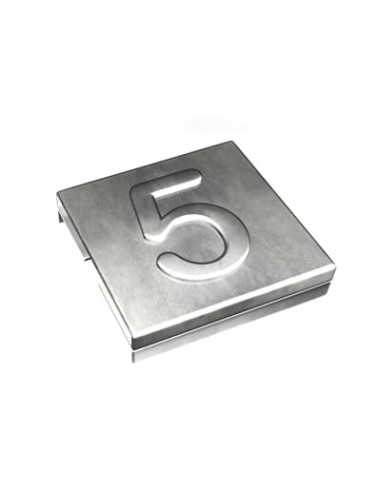 Oznacznik 5  YID-CHAR-5 7TCG009470R0069 SS316 [9,2 x 8] Metaliczny