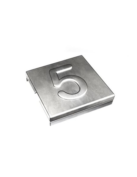 Oznacznik 5  YID-CHAR-5 7TCG009470R0069 SS316 [9,2 x 8] Metaliczny