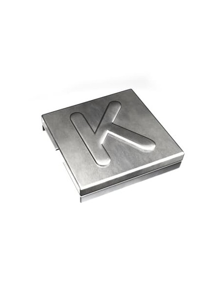 Oznacznik K  YID-CHAR-K 7TCG009470R0087 SS316 [9,2 x 8] Metaliczny