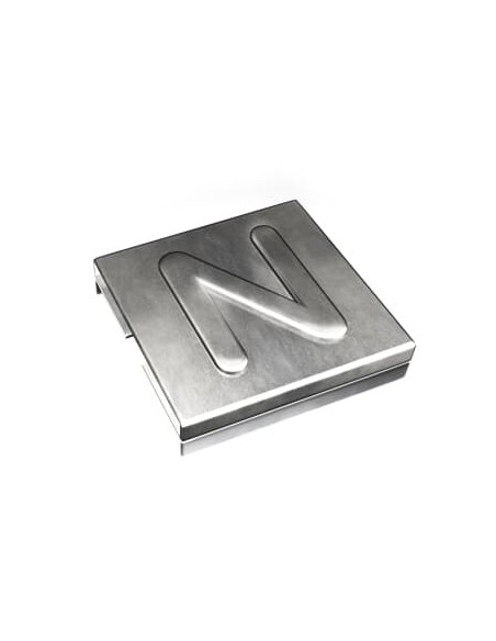 Oznacznik N  YID-CHAR-N 7TCG009470R0091 SS316 [9,2 x 8] Metaliczny