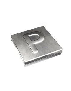 Oznacznik P  YID-CHAR-P7TCG009470R0093 SS316 [9,2 x 8] Metaliczny