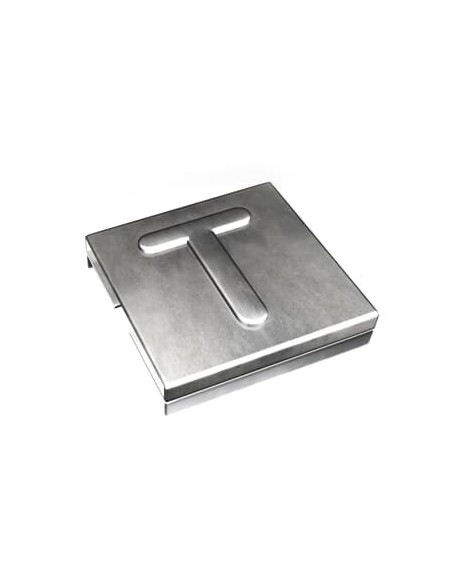 Oznacznik T  YID-CHAR-T 7TCG009470R0100 SS316 [9,2 x 8] Metaliczny