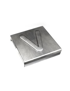Oznacznik V  YID-CHAR-V 7TCG009470R010 SS316 [9,2 x 8] Metaliczny