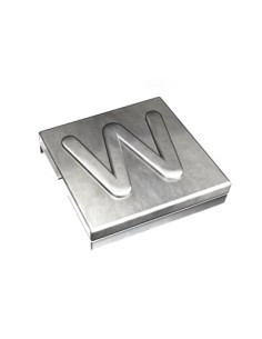 Oznacznik W  YID-CHAR-W 7TCG009470R0103 SS316 [9,2 x 8] Metaliczny