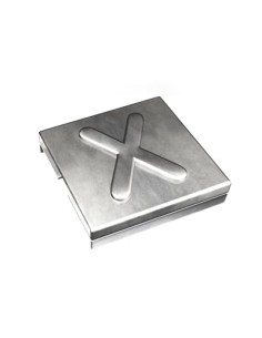 Oznacznik X  YID-CHAR-X 7TCG009470R0104 SS316 [9,2 x 8] Metaliczny
