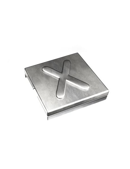Oznacznik X  YID-CHAR-X 7TCG009470R0104 SS316 [9,2 x 8] Metaliczny