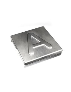 Oznacznik A  YID-CHAR-A 7TCG009470R0074 SS316 [9,2 x 8] Metaliczny