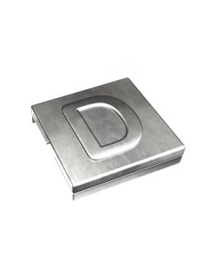 Oznacznik D  YID-CHAR-D 7TCG009470R0079 SS316 [9,2 x 8] Metaliczny