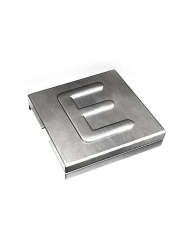 Oznacznik E  YID-CHAR-E 7TCG009470R0080 SS316 [9,2 x 8] Metaliczny