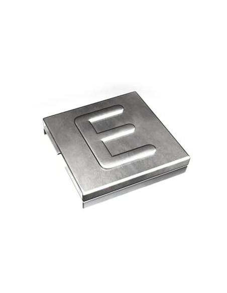 Oznacznik E  YID-CHAR-E 7TCG009470R0080 SS316 [9,2 x 8] Metaliczny