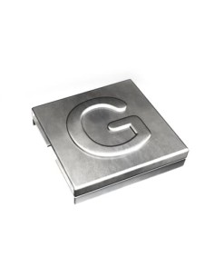 Oznacznik G  YID-CHAR-G 7TCG009470R0083 SS316 [9,2 x 8] Metaliczny