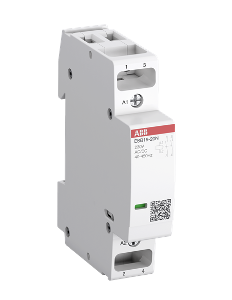 Stycznik ESB16-02N-02 16A (AC-1 AC-7a) 6A (AC-3) 42V AC DC 2NC