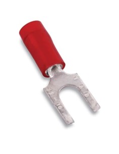 RA1203 STA-KON INS NYL FORK TERM FLG 22-16 No6 RED