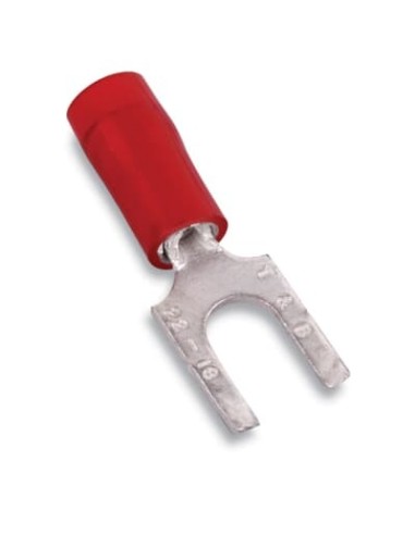 RA1203 STA-KON INS NYL FORK TERM FLG 22-16 No6 RED